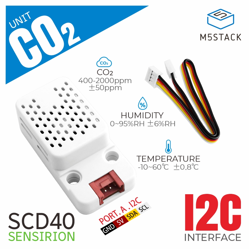 Temperature Humidity Sensor - M5Stack CO2ユニット 温度・湿度センサー付き (SCD40)