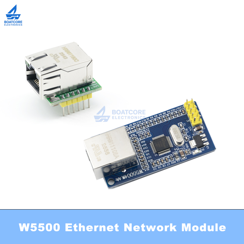 Ethernet Module W5500 - 1 個 W5500 チップ新しい SPI から