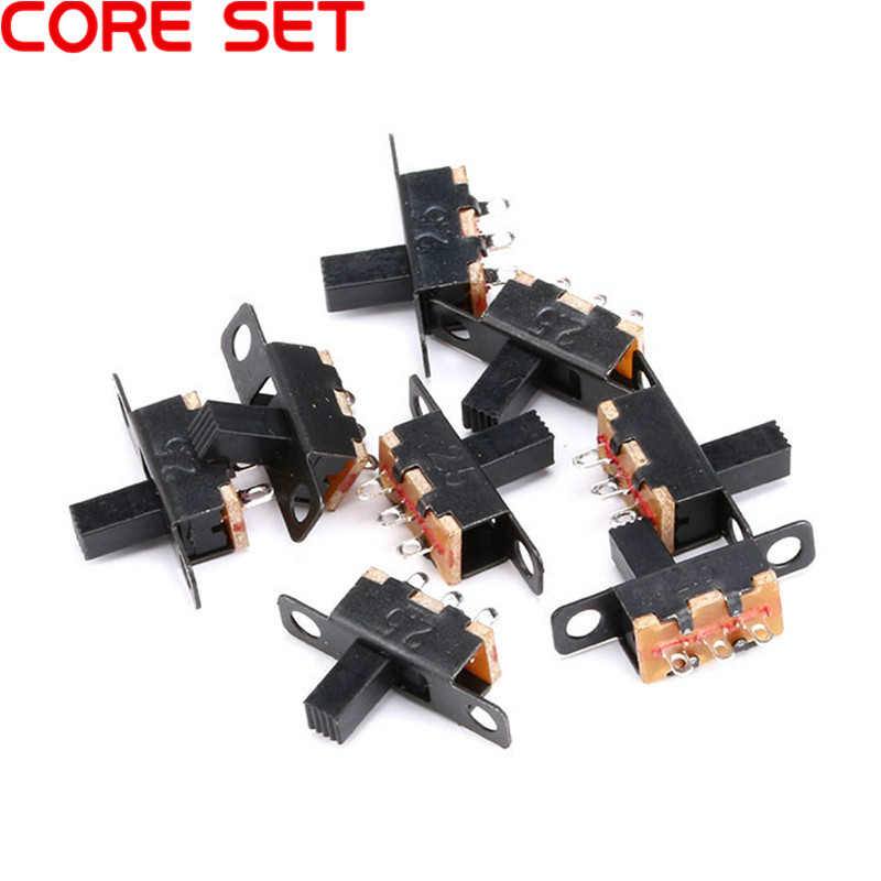 Diy Automation Projects - 10/20個50v 0.5 SS12F15ミニサイズ黒spdtスライドスイッチdiy電源電子プロジェクトG6 1P2Tトグルスイッチハンドル6ミリメートル