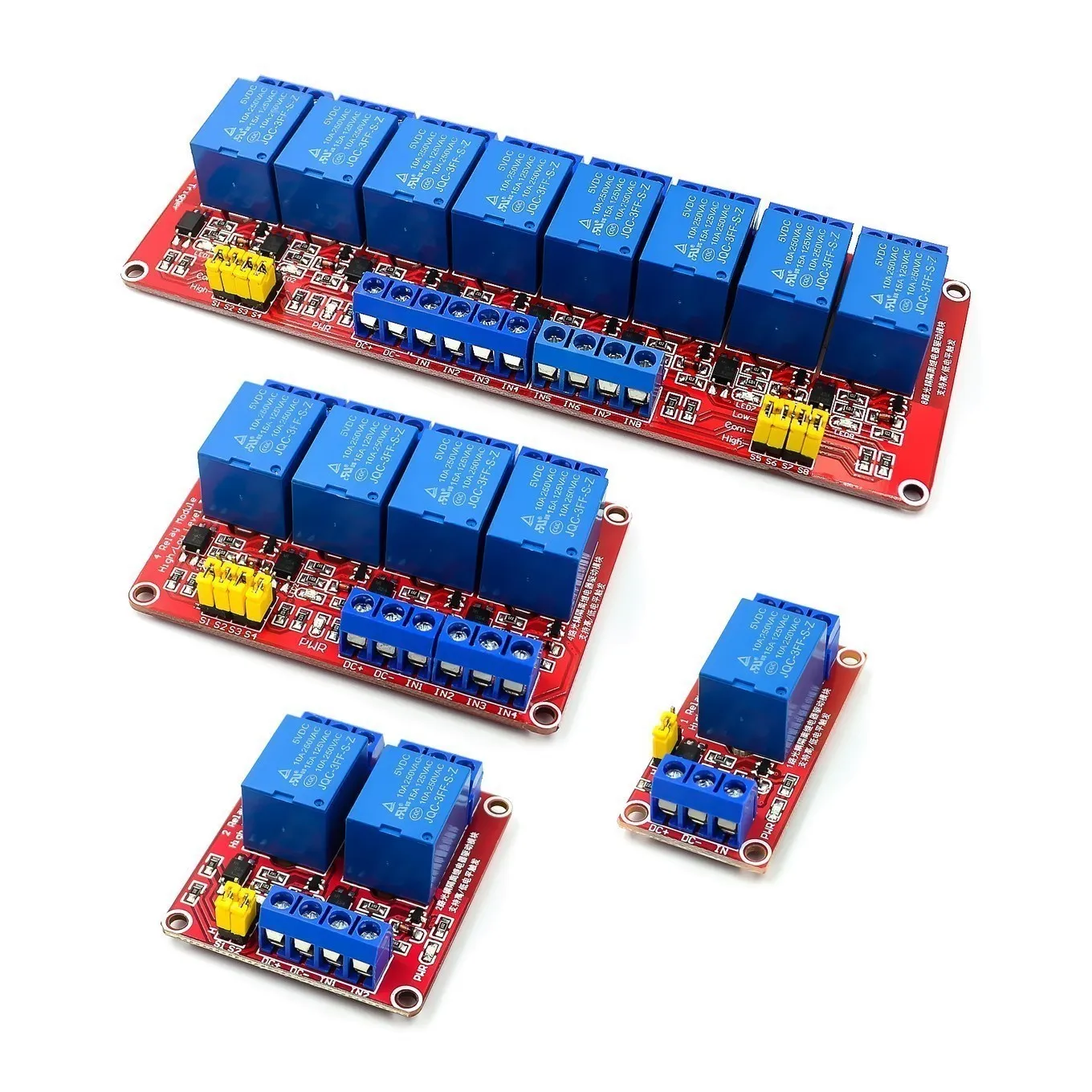 Relay 8 Channel Board - 1 2 4 8チャンネル 5V 12V