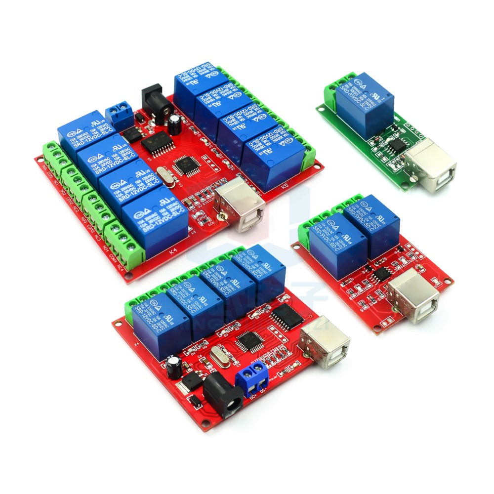 ドライブフリー/USB制御スイッチ 1/2/4/8チャンネル - Relay 8 Channel Board のレビューと価格