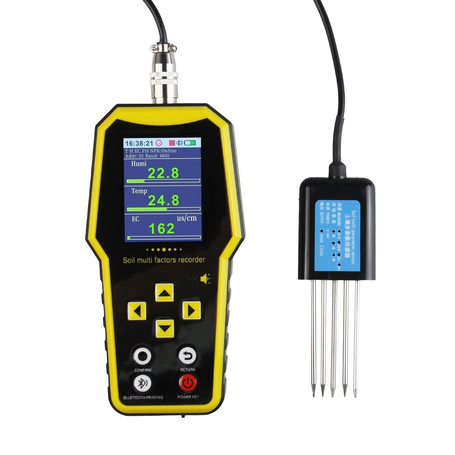 7 in 1 ポータブル土壌水分センサー検出器 pH値テスタ - Temperature Humidity Sensor のレビューと価格