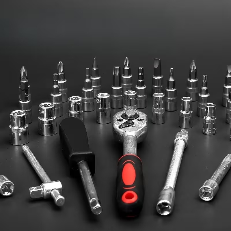 46ピースプレミアムステンレススチールツールキット、ラチェッ - Diy Automation Projects のレビューと価格