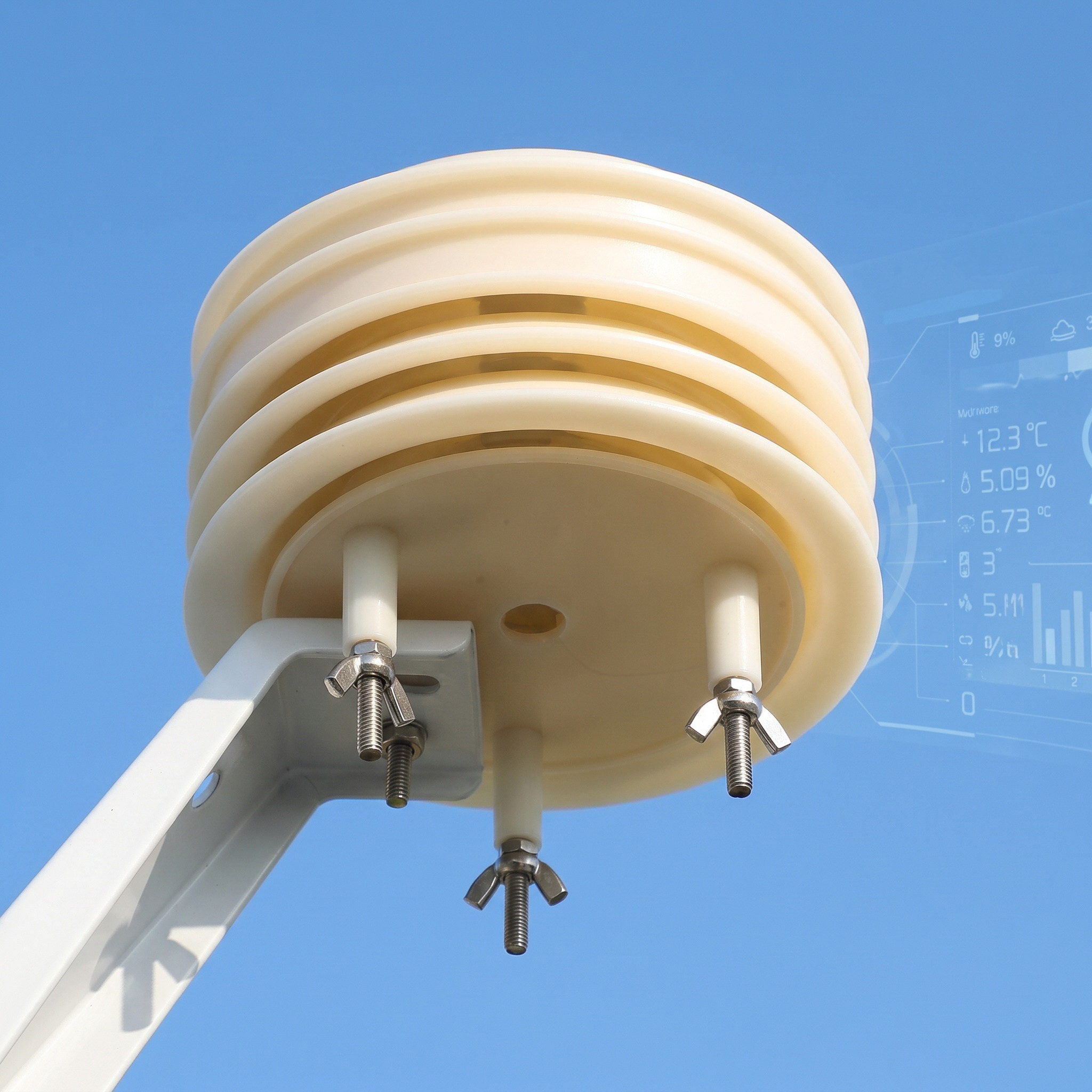 気象センサー用エンクロージャー 6層構造の太陽放射シールド  - Temperature Humidity Sensor のレビューと価格